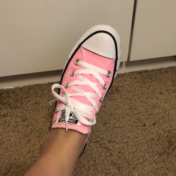 Cotton Candy Pink Converse - Picture 2 of 4